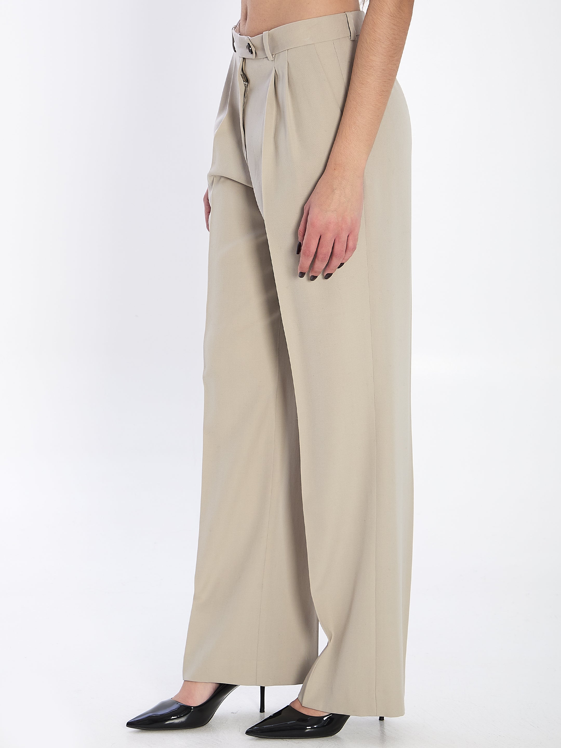THE ROW Tailored Wool Trousers - Size 2