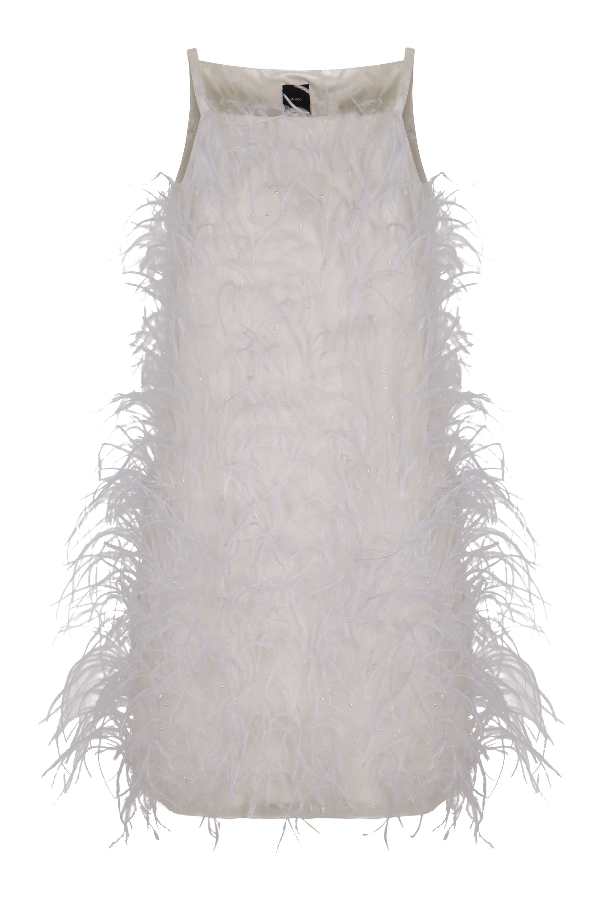 PINKO Women's Mini Dress with Feathers