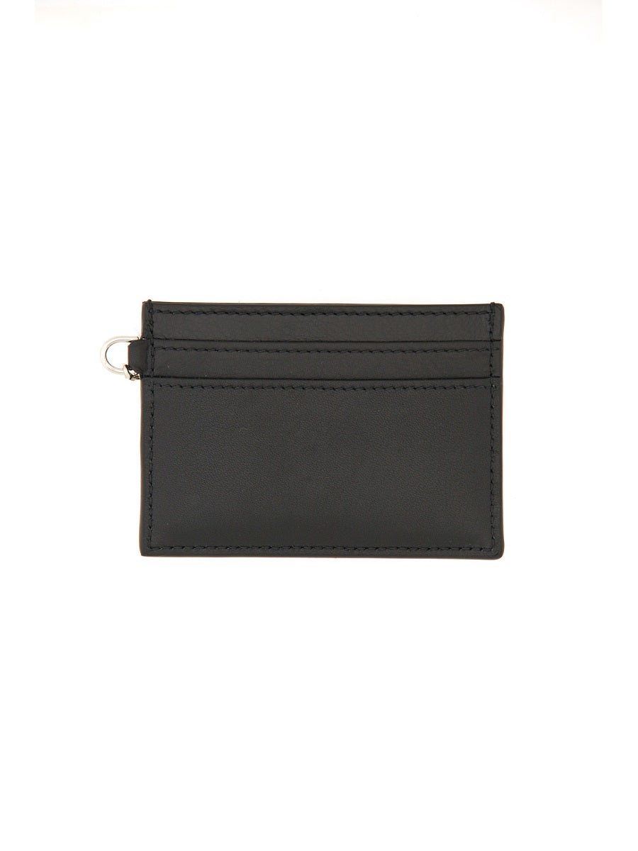 ALEXANDER McQUEEN Mini Leather Card Holder with Chain