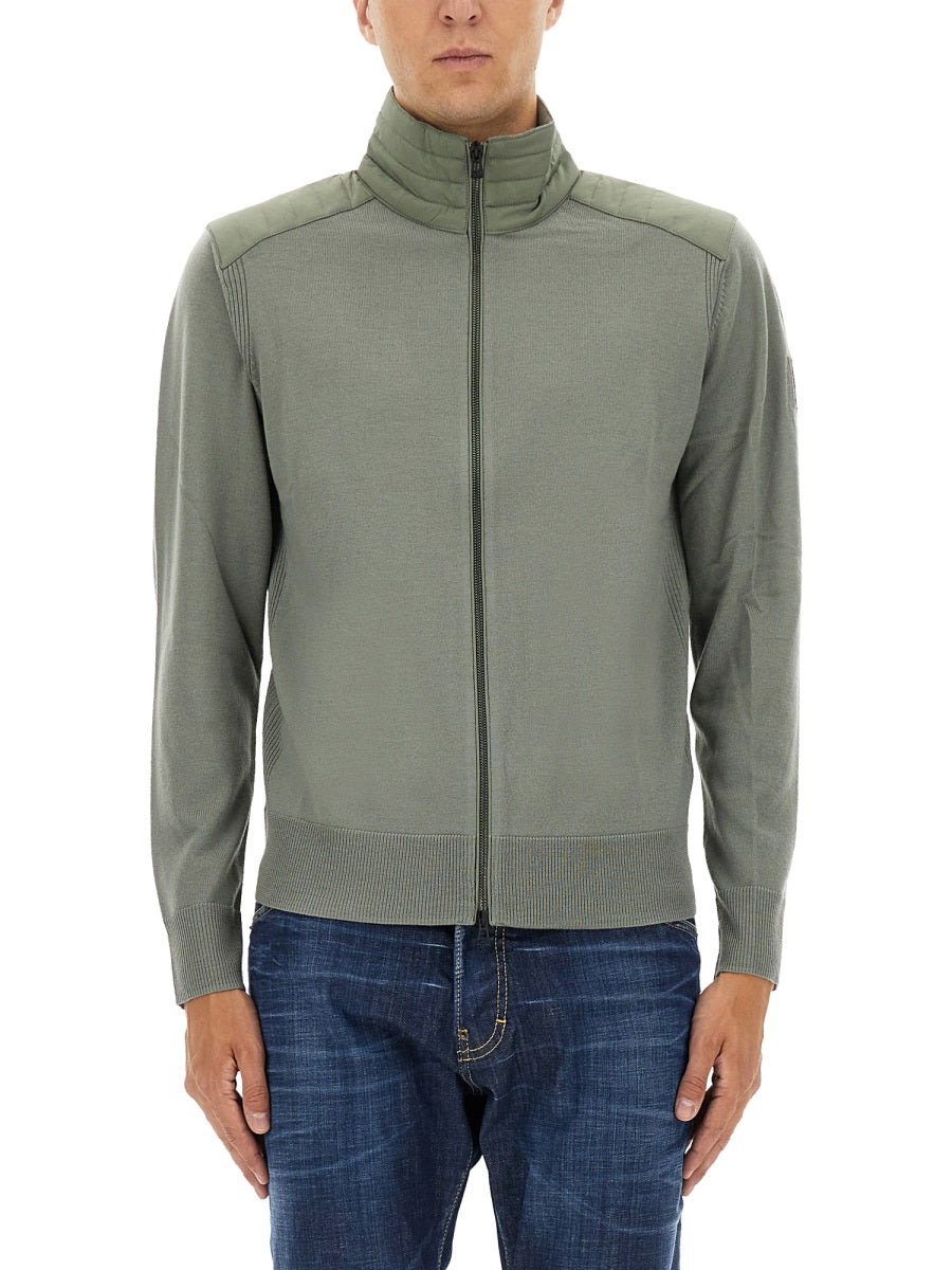 BELSTAFF Men's Kelby Cardigan with Zipper - Size L