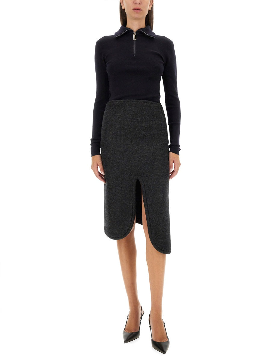 VICTORIA BECKHAM Padded Skirt with Tube Detail - Slim Fit
