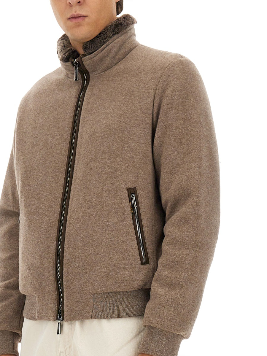 MOORER Men's Wool Cashmere Jacket - Size 50