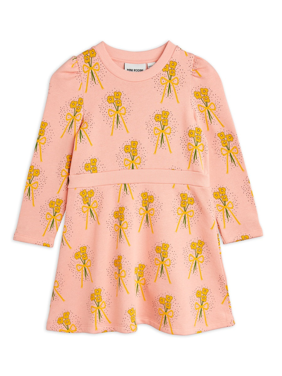 MINI RODINI Mini Floral Sweat Dress for Girls - FW24