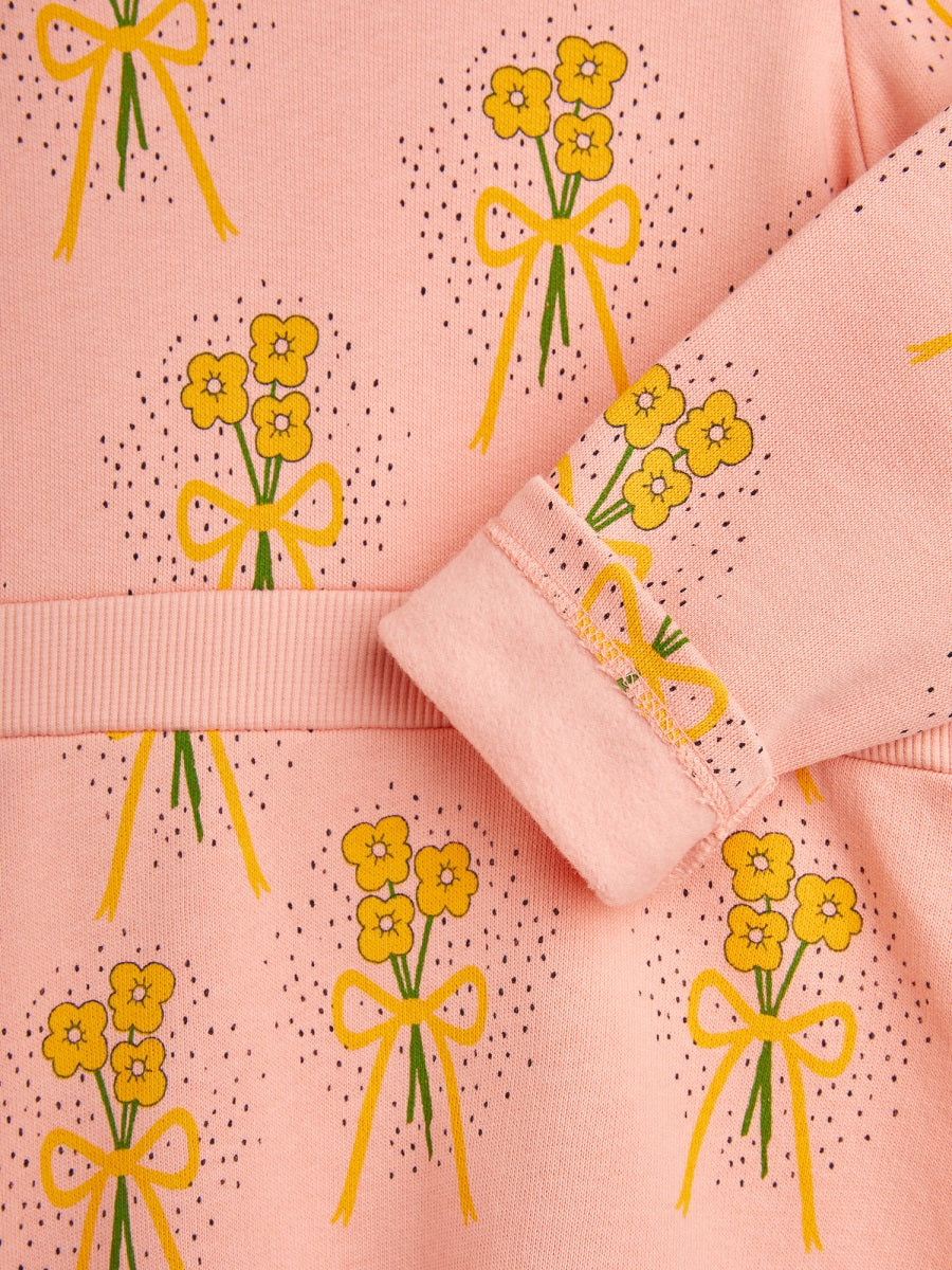 MINI RODINI Mini Floral Sweat Dress for Girls - FW24