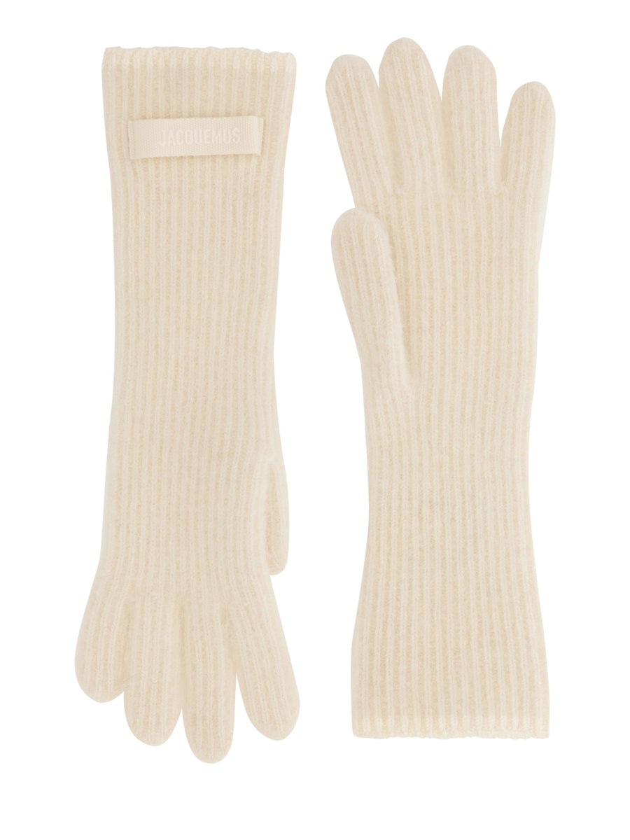 JACQUEMUS Luxury Grosgrain Logo Gloves for Women