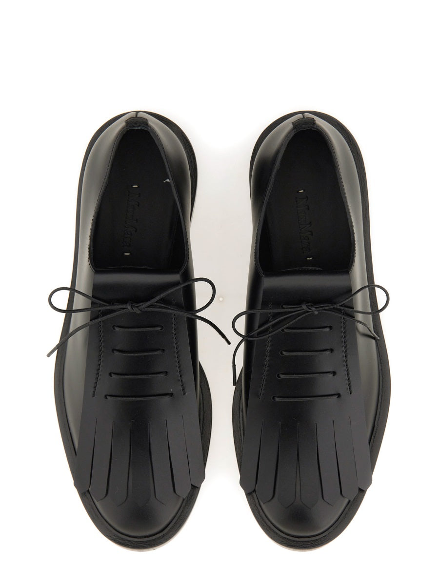 MAX MARA Leather Derby Dress Shoes