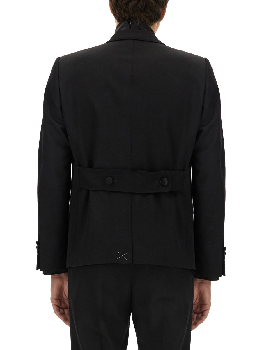 DOLCE & GABBANA Double-Breasted Virgin Wool Jacket - Size 50 IT