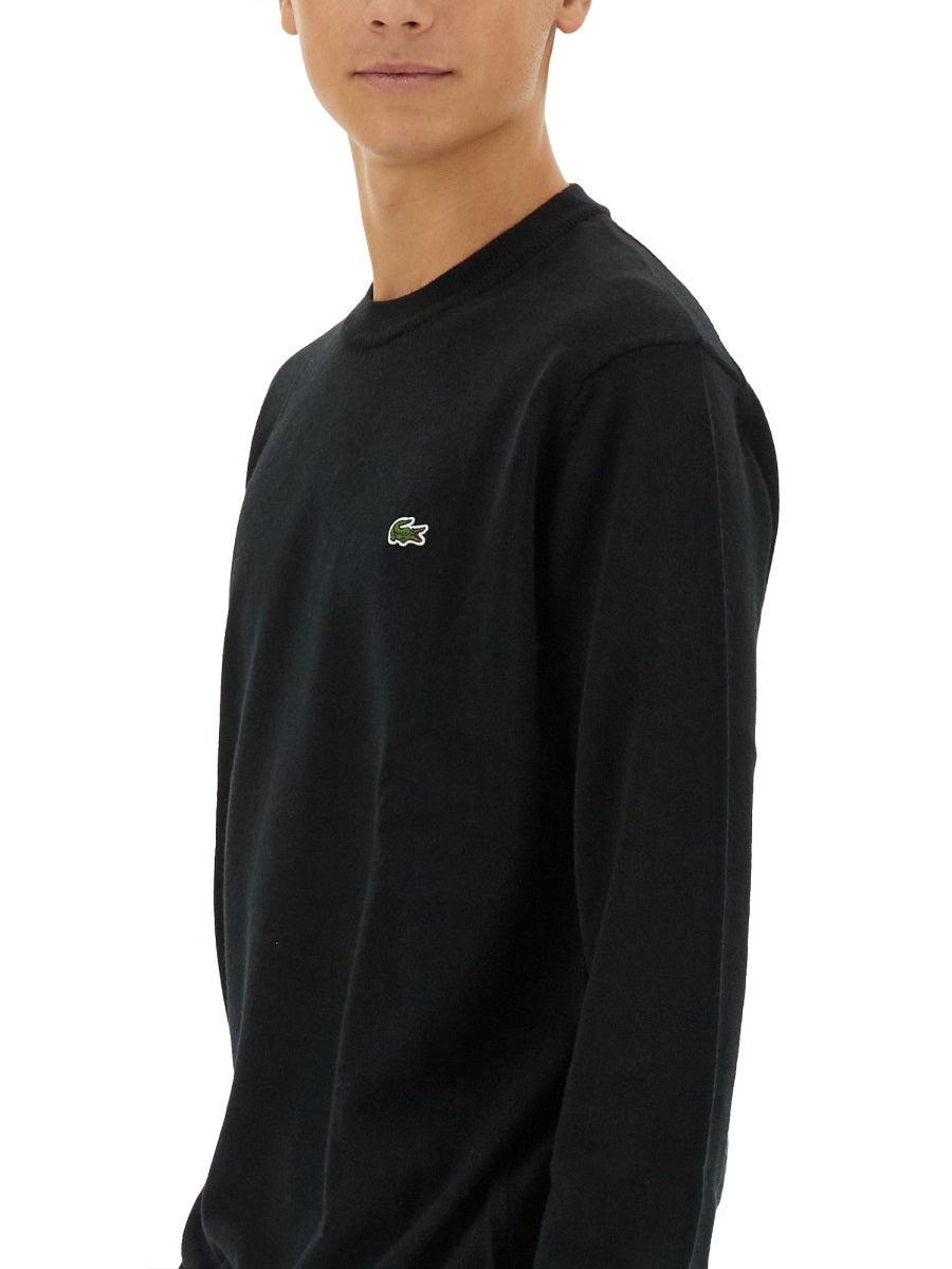 LACOSTE Logo Knit Sweater - Size L