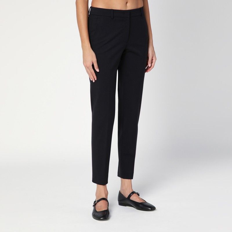 QUELLEDUE Slim Wool Blend Trousers for Women