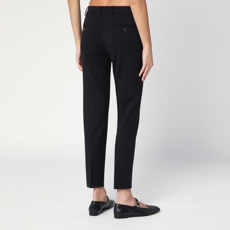 QUELLEDUE Slim Wool Blend Trousers for Women