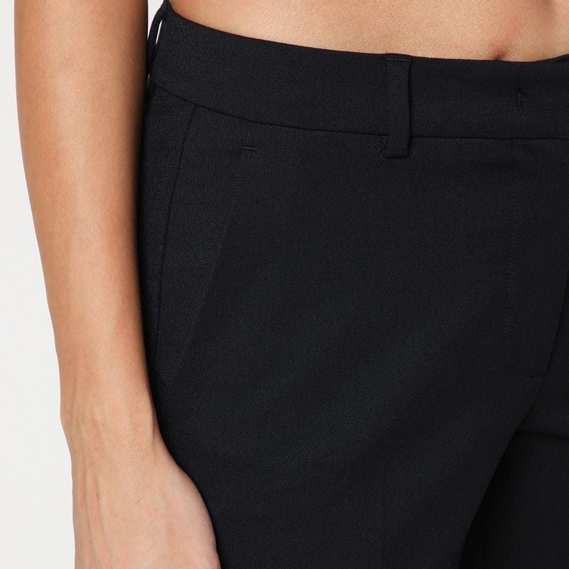 QUELLEDUE Slim Wool Blend Trousers for Women