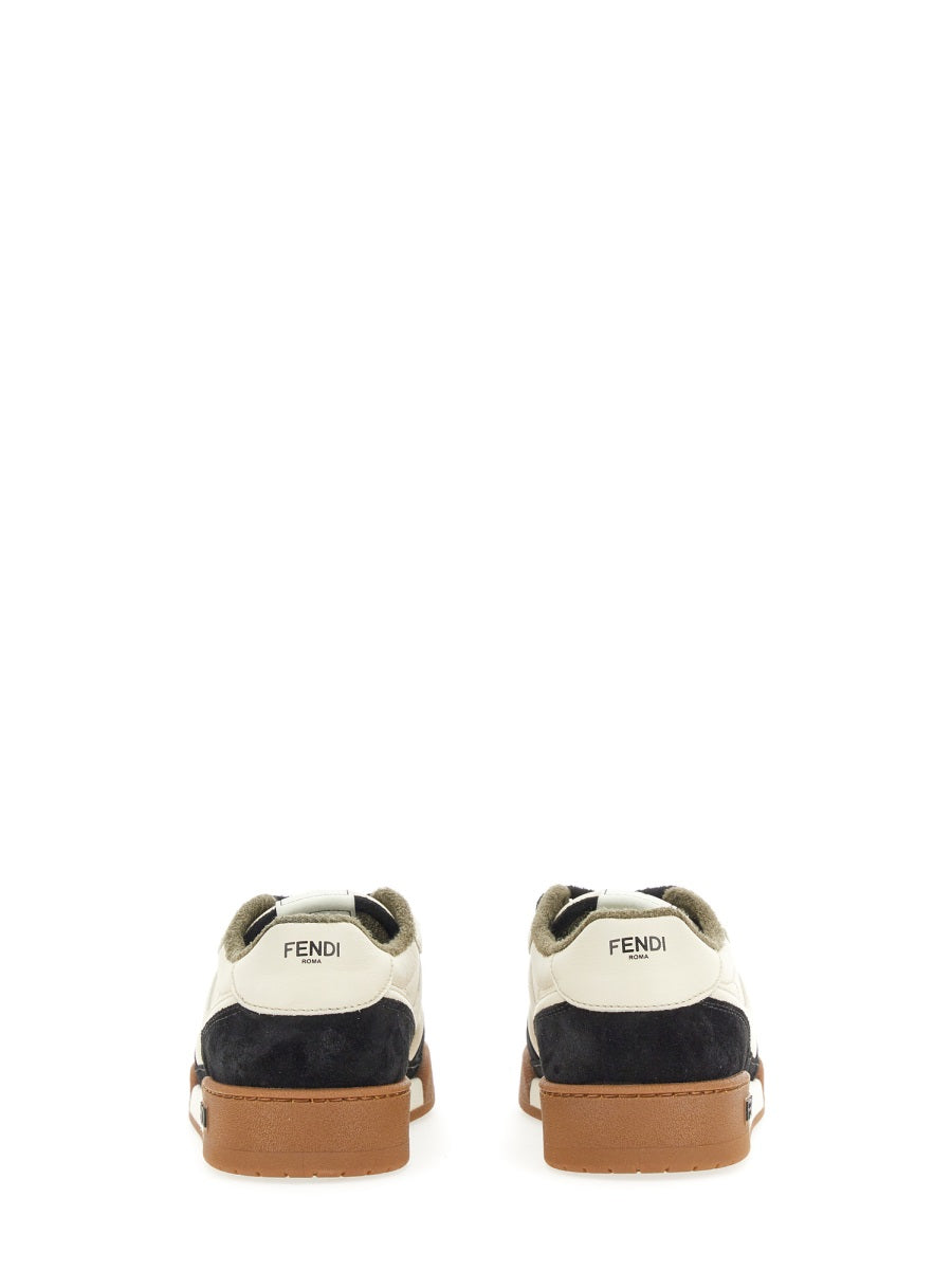 FENDI Low Top Leather Sneakers
