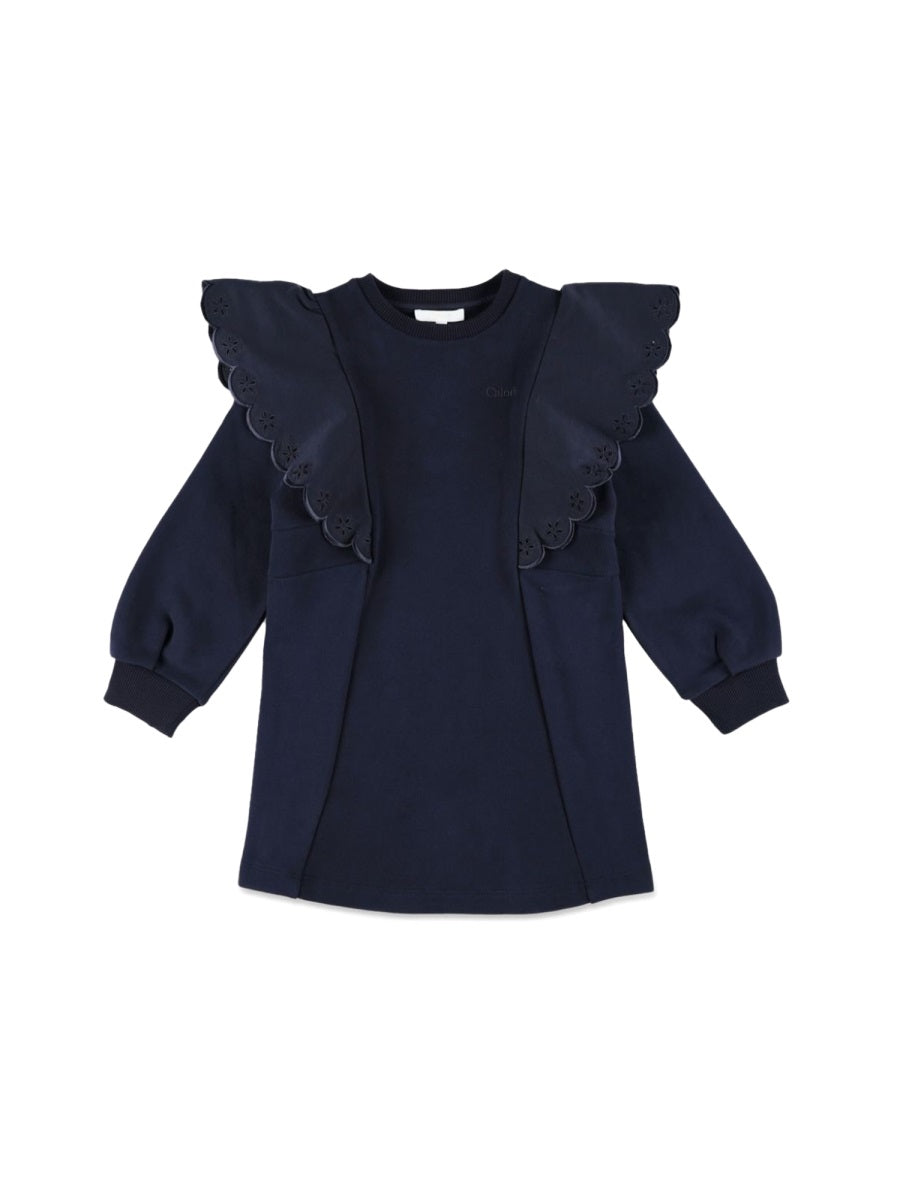 CHLOÉ Mini Dress for Girls - Fall/Winter 2024 Collection