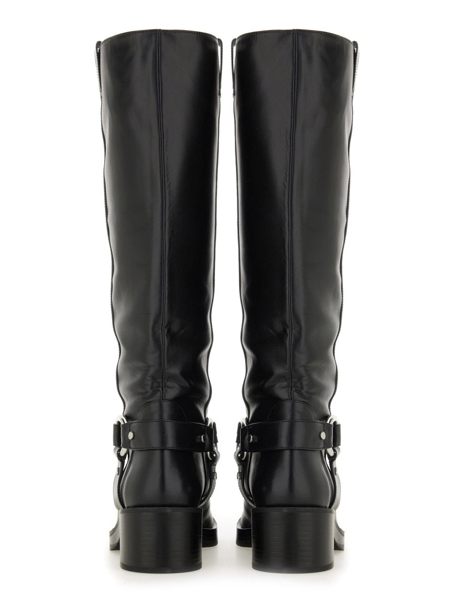 STUART WEITZMAN Elegant Leather Knee-High Boots