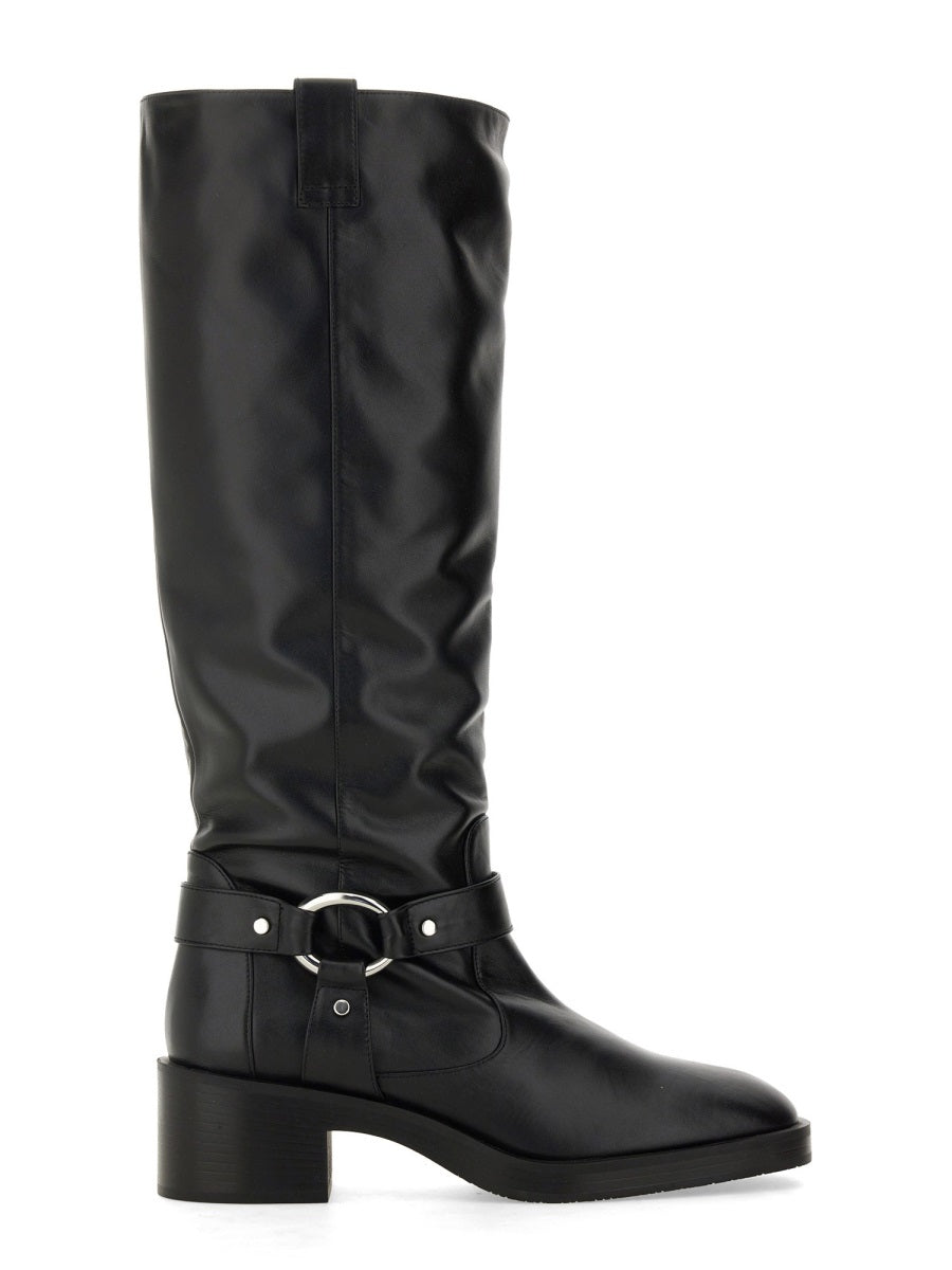 STUART WEITZMAN Elegant Leather Knee-High Boots