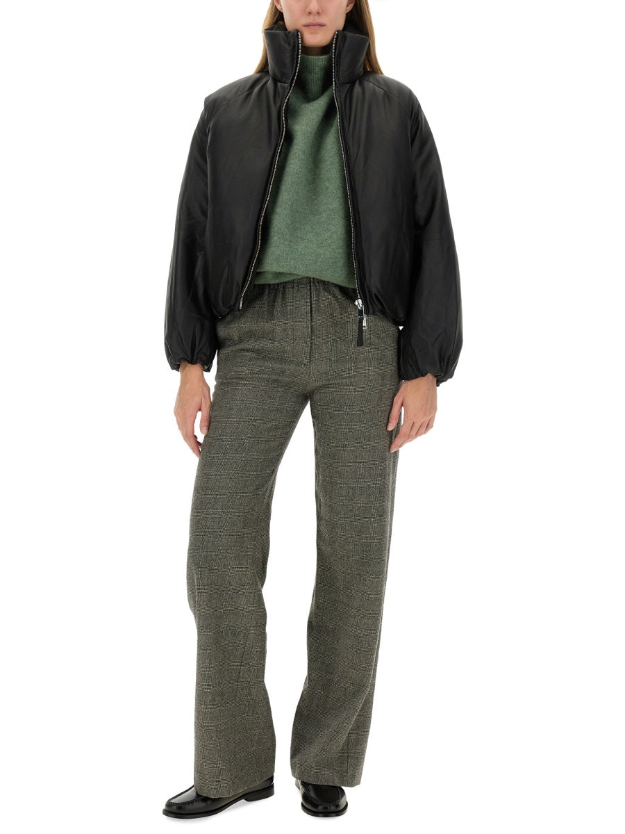 ALYSI Women's Leather Jacket - Size 40