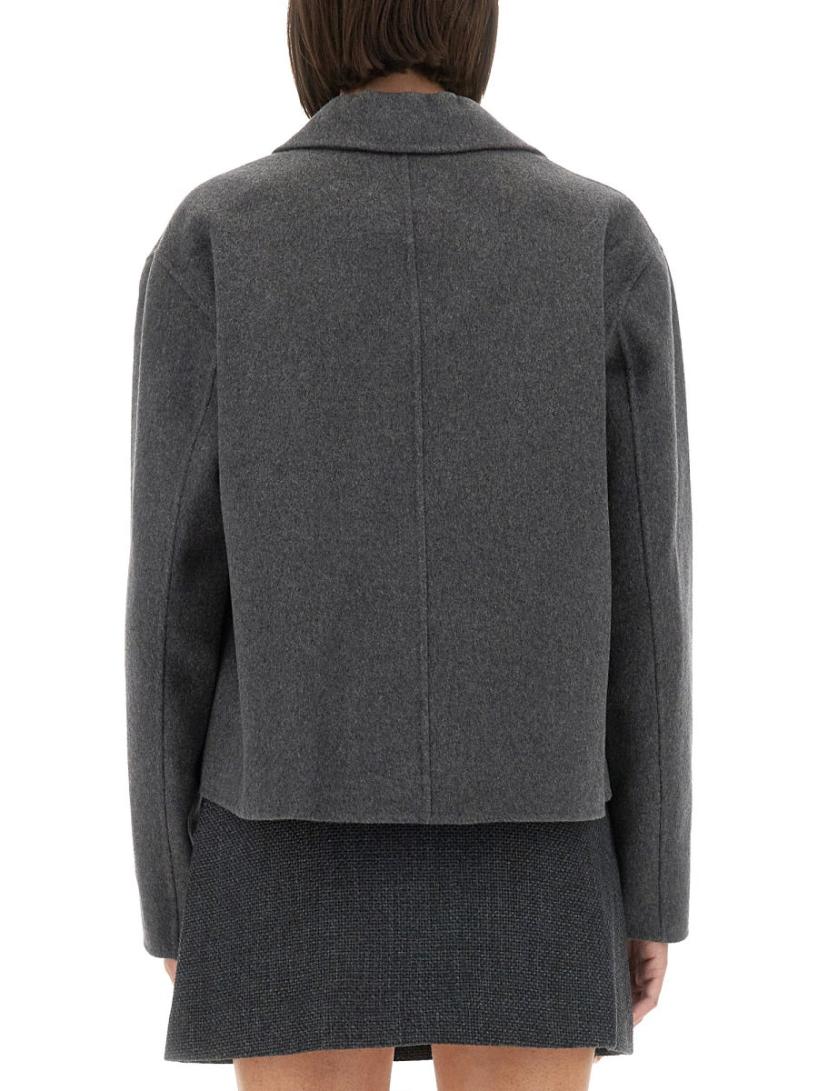 THEORY Wool Cashmere Cropped Jacket - Size S