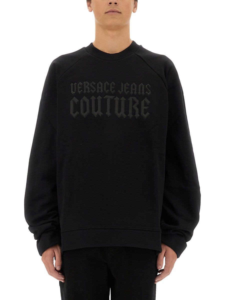 VERSACE JEANS COUTURE Logo Sweatshirt for Men - Size L