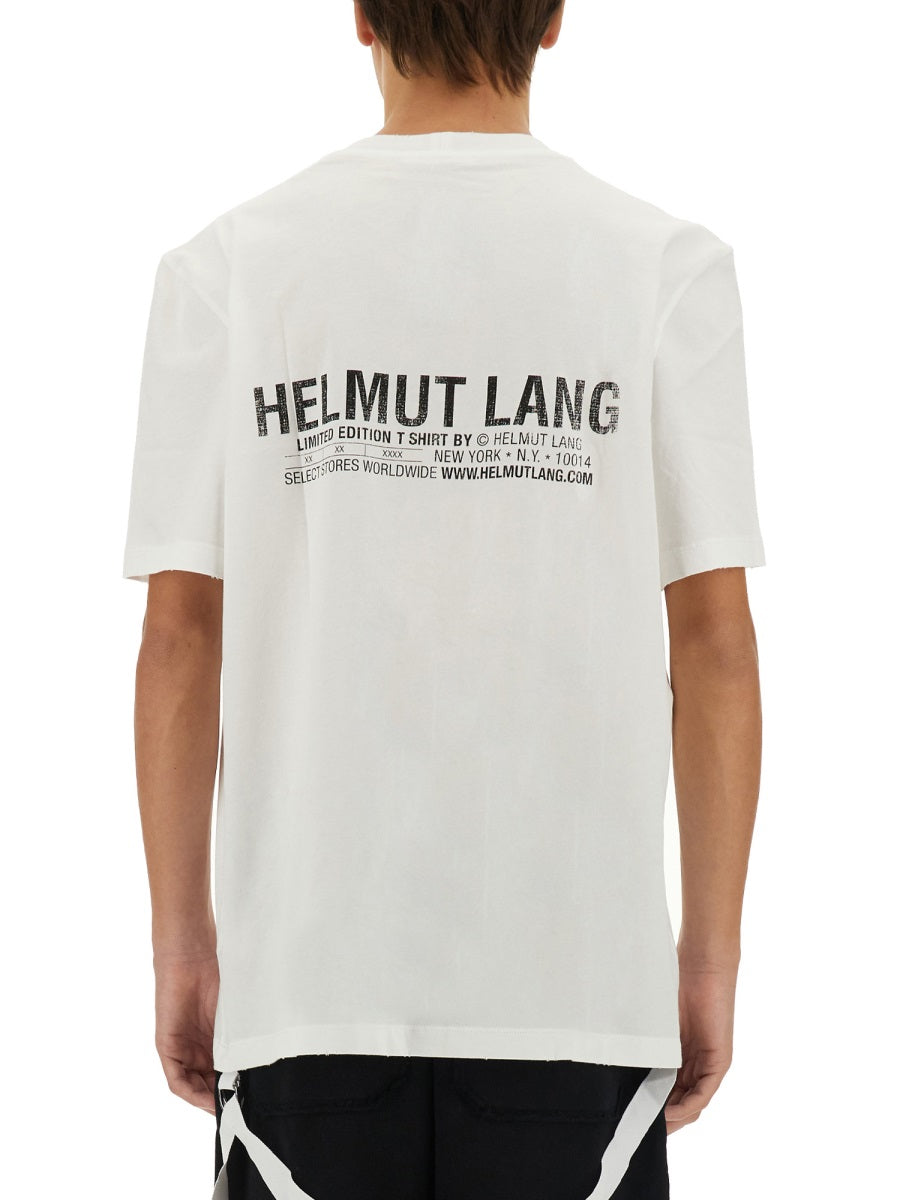 HELMUT LANG Logo T-Shirt - Regular Fit (Size L)