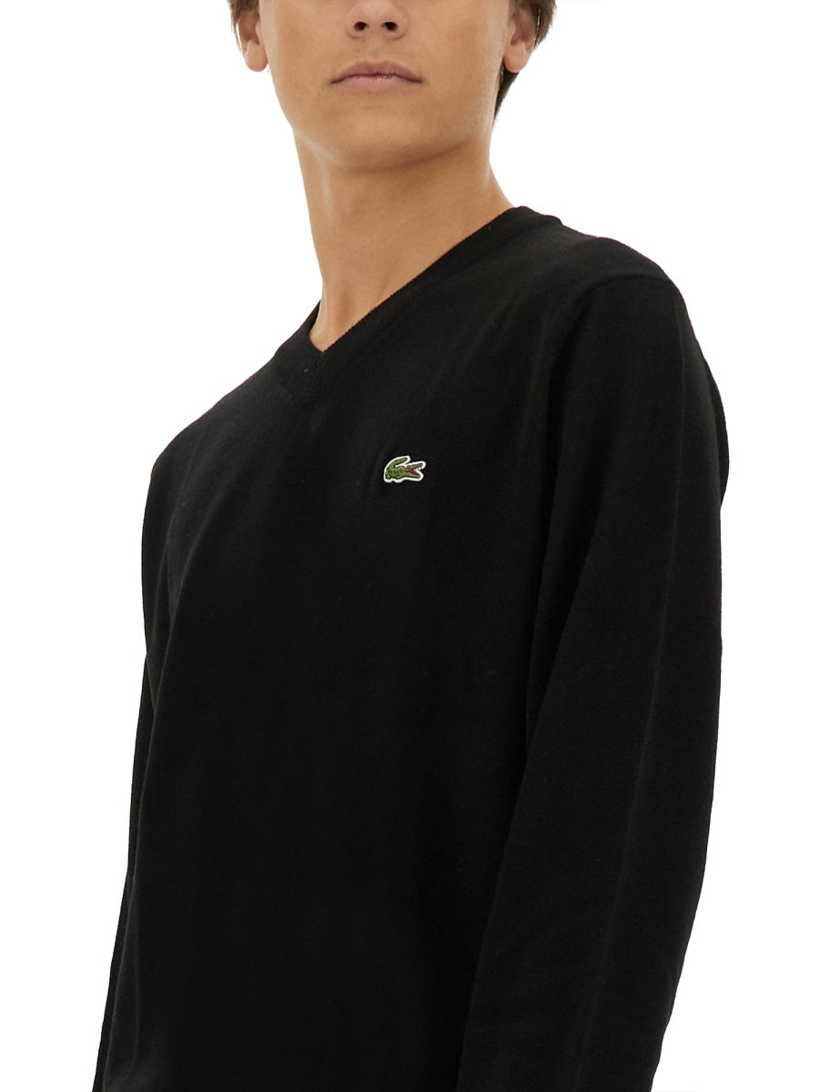 LACOSTE Regular Fit Logo Sweater - Size 4