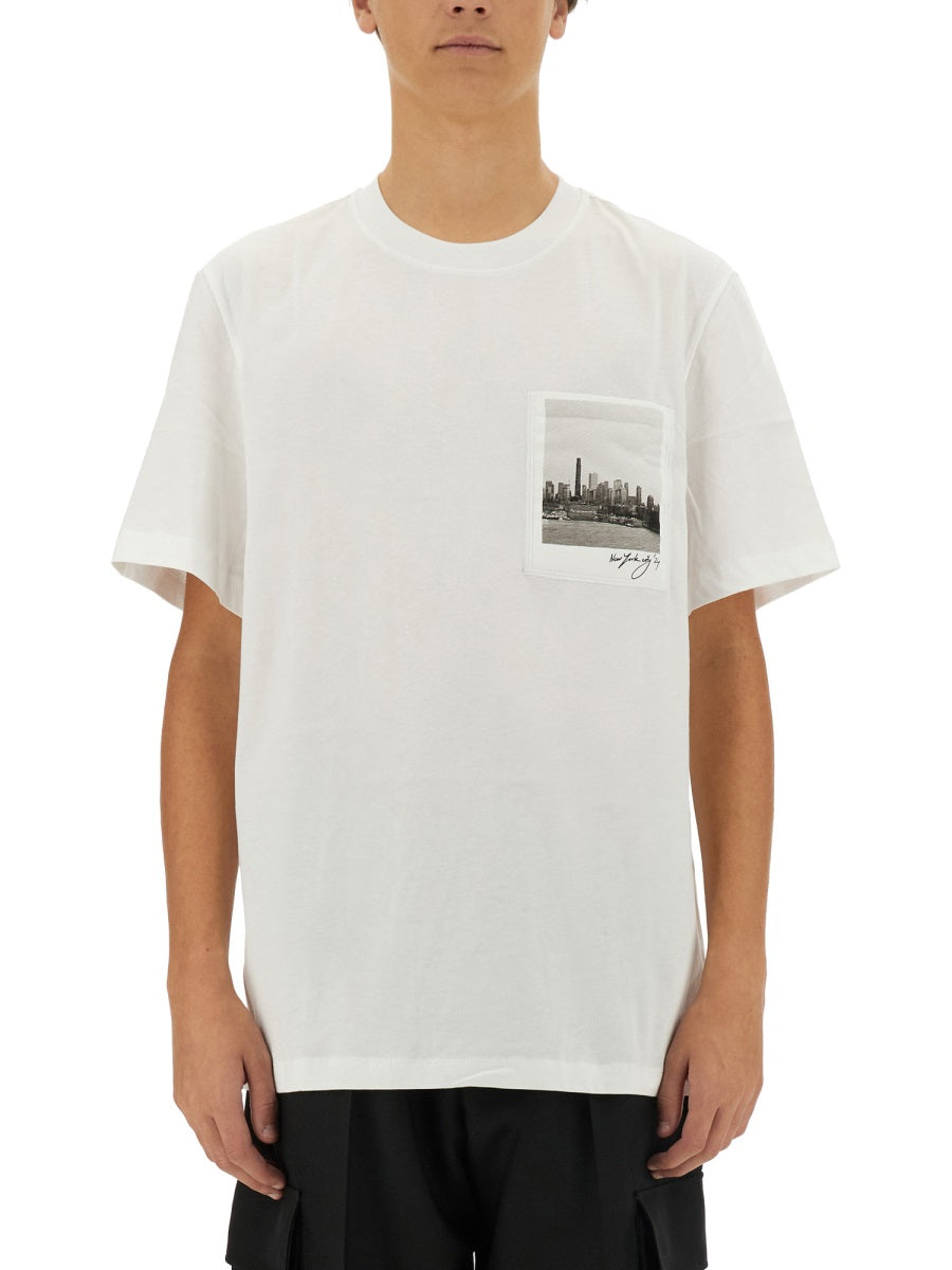 HELMUT LANG Skyline Graphic T-Shirt - Regular Fit - Size L