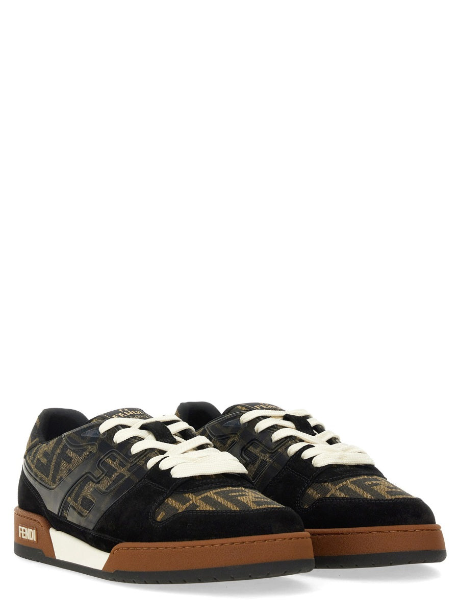 Men's Premium Leather Sneaker - Fendi Match