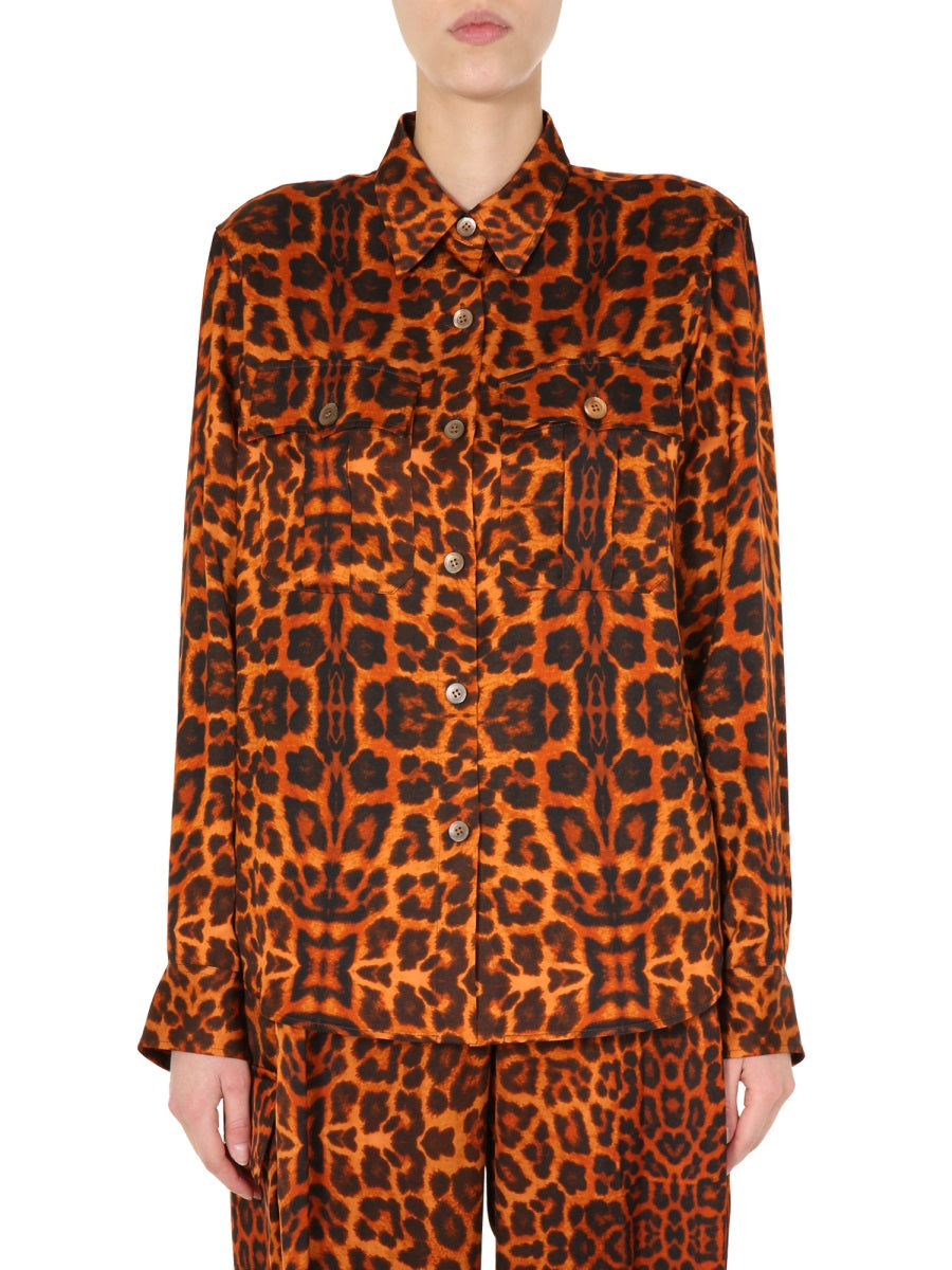 DRIES VAN NOTEN Caffy Mini Button-Up Shirt