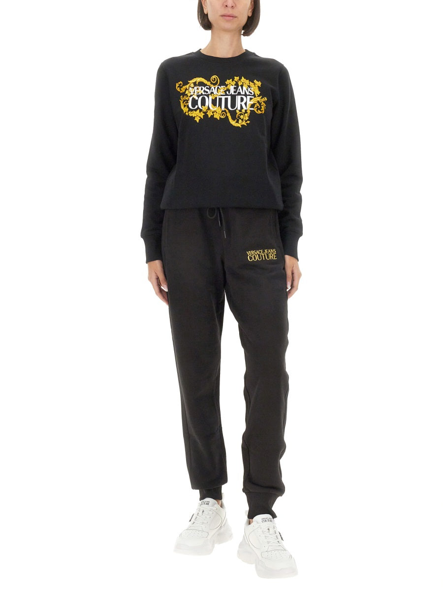 VERSACE JEANS COUTURE Chic Logo Sweatshirt for Women - Size S