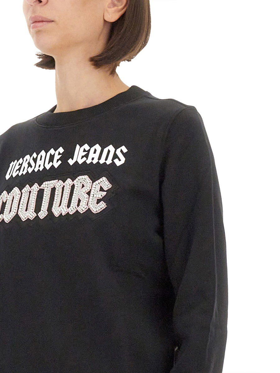 VERSACE JEANS COUTURE Logo Sweatshirt - Women's Size S