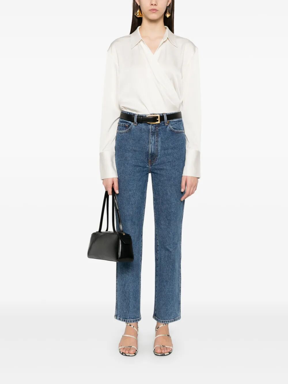 KHAITE Women's Mini High-Waisted Jeans