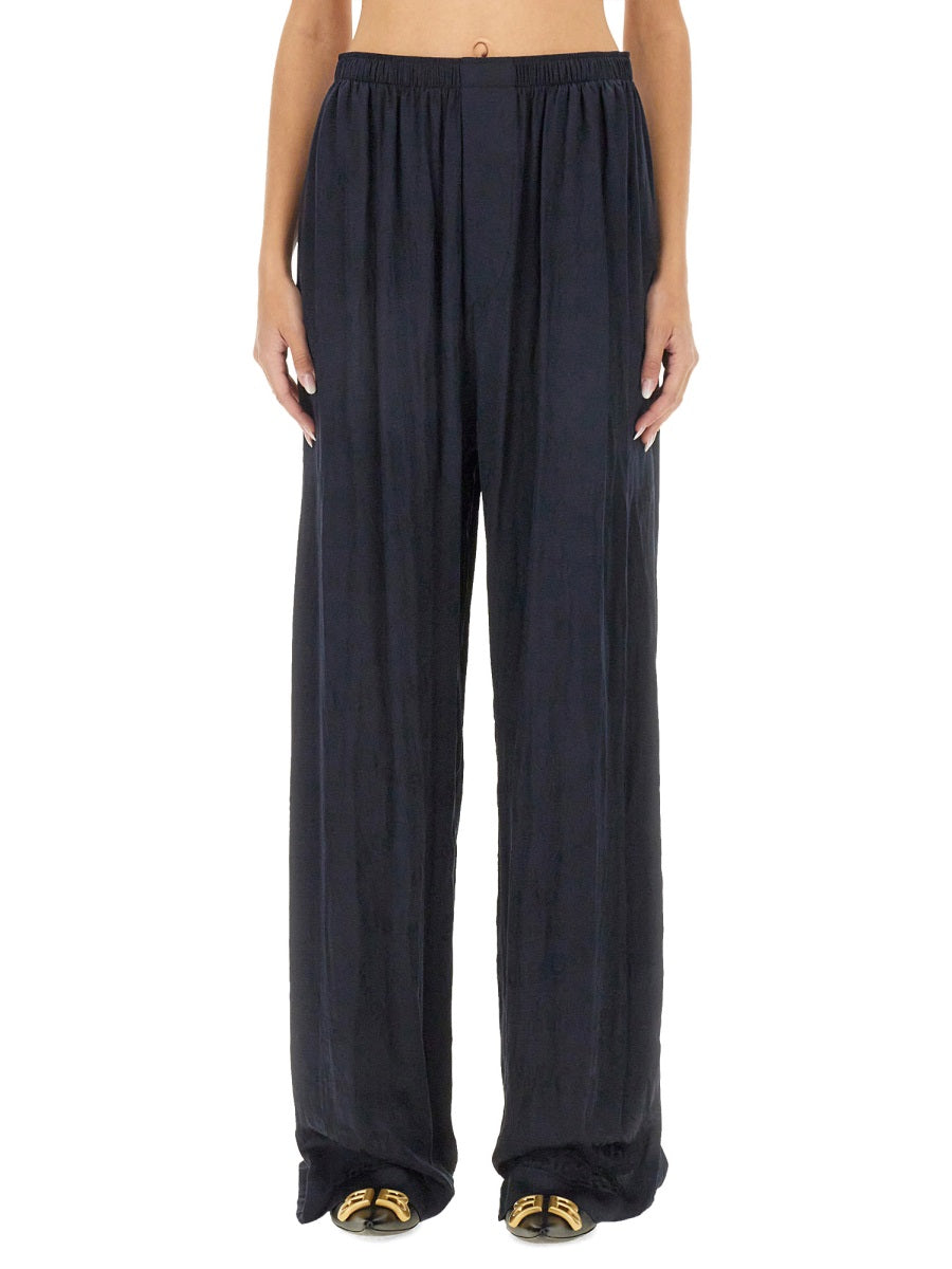 BALENCIAGA Oversized Silk Trousers in Size 36 IT