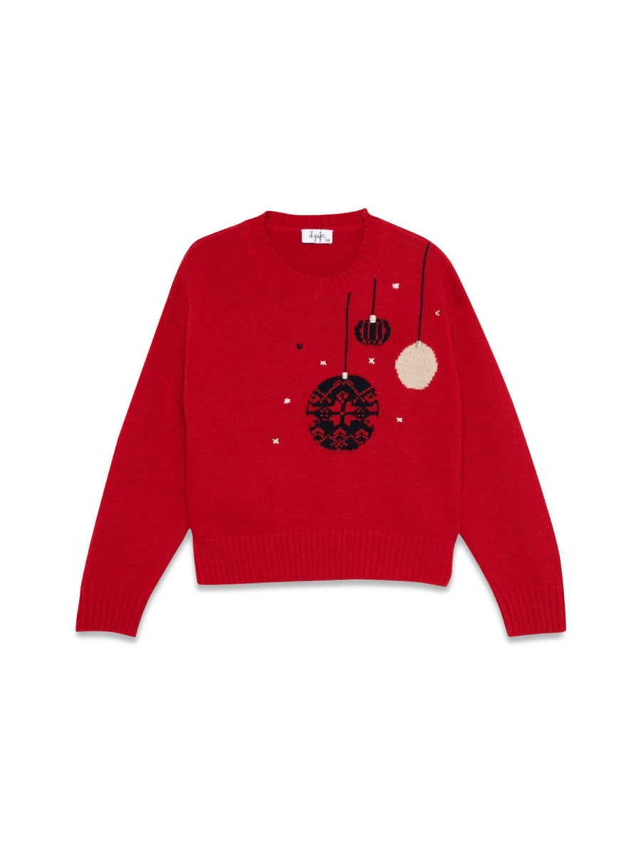 IL GUFO Mini Tricot Knit Sweatshirt