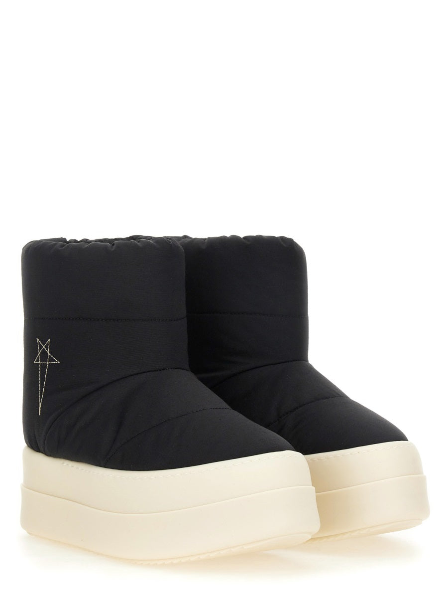 RICK OWENS DRKSHDW Padded Boot in 53% Nylon and 47% Cotton