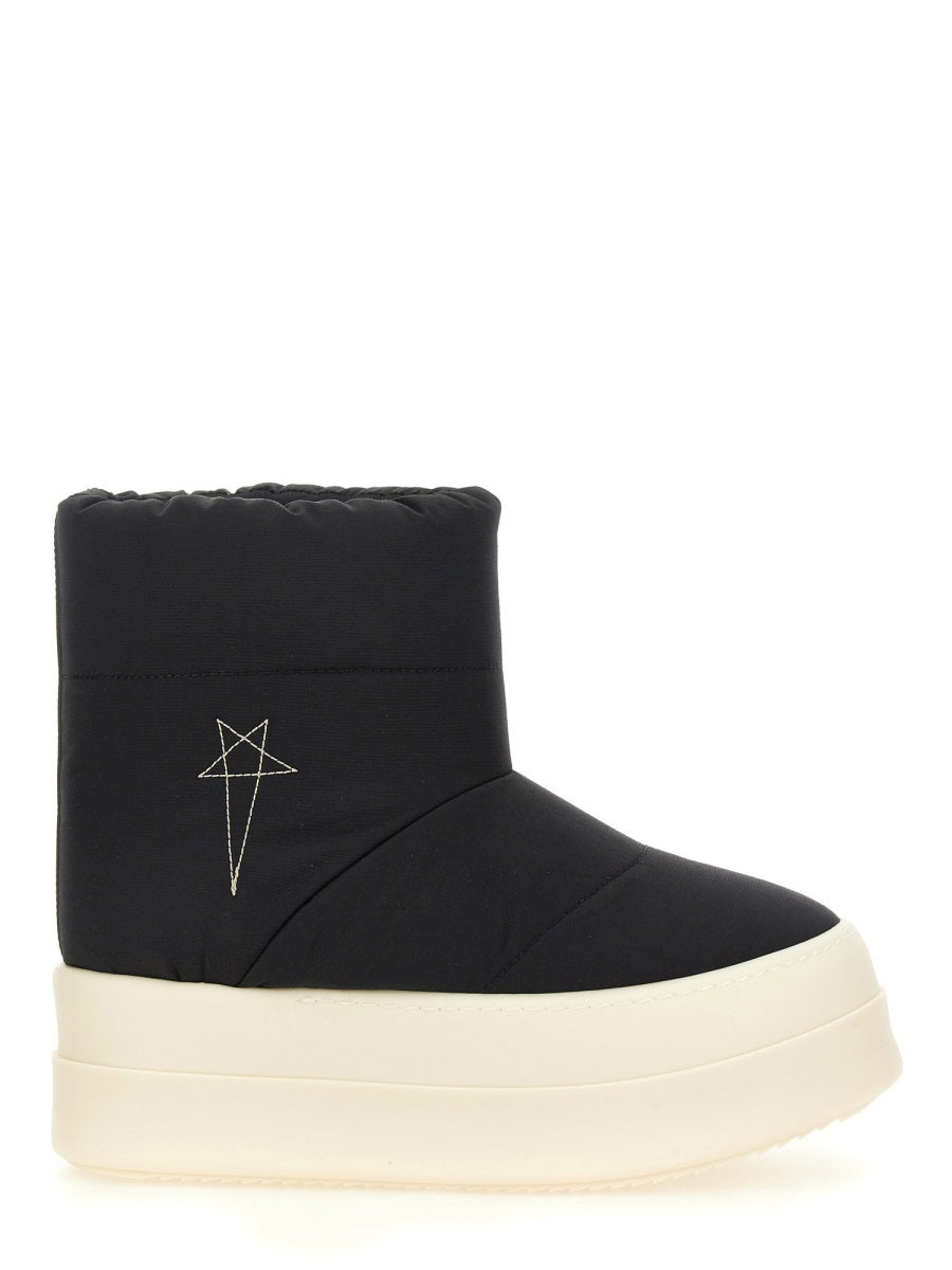 RICK OWENS DRKSHDW Padded Boot in 53% Nylon and 47% Cotton