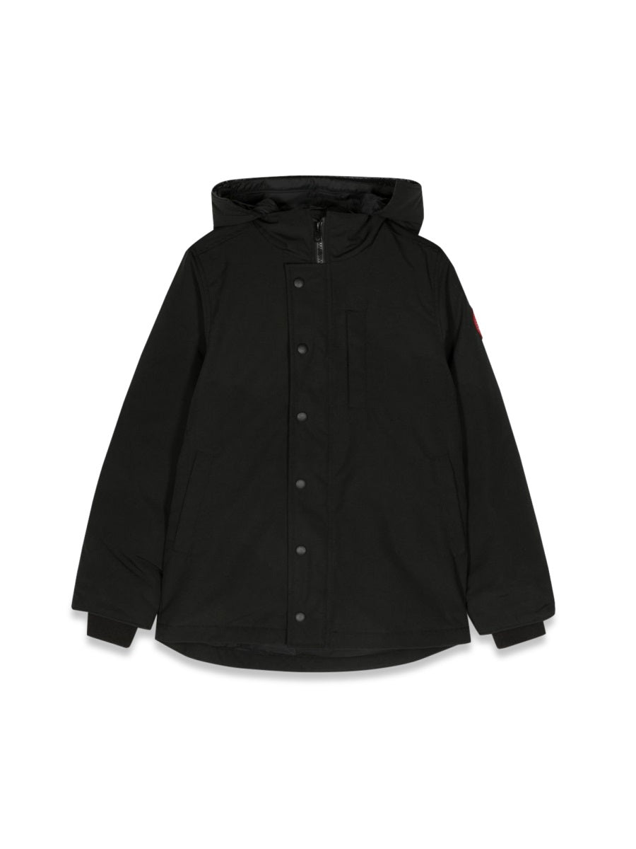 CANADA GOOSE Logan Parka Jacket - Mini Creased Design for Kids