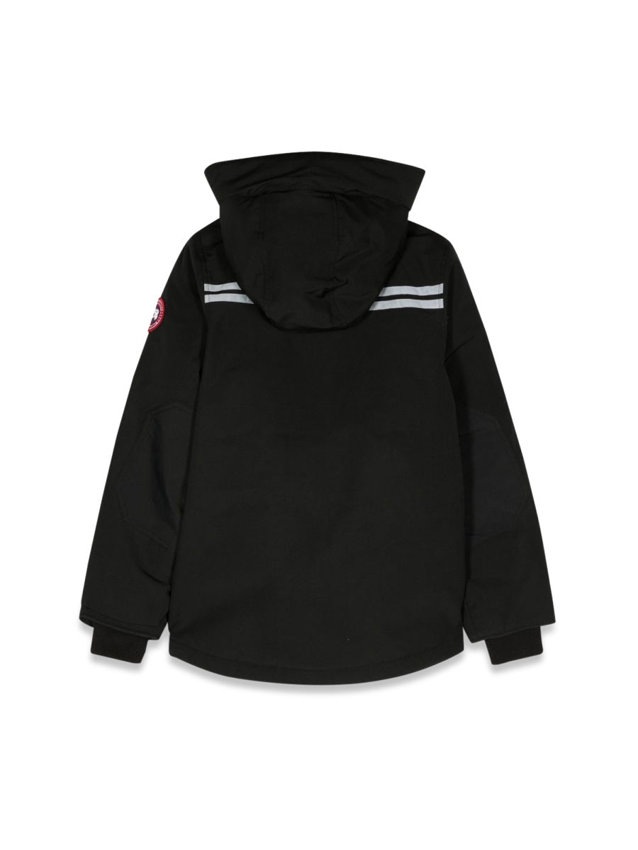 CANADA GOOSE Logan Parka Jacket - Mini Creased Design for Kids