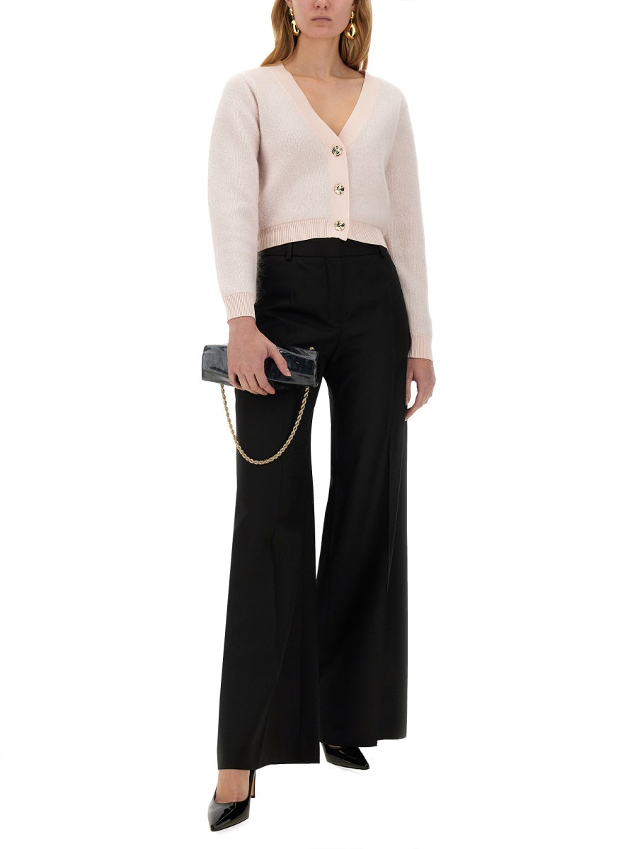 NINA RICCI Wide Gabardine Pants - Size 36