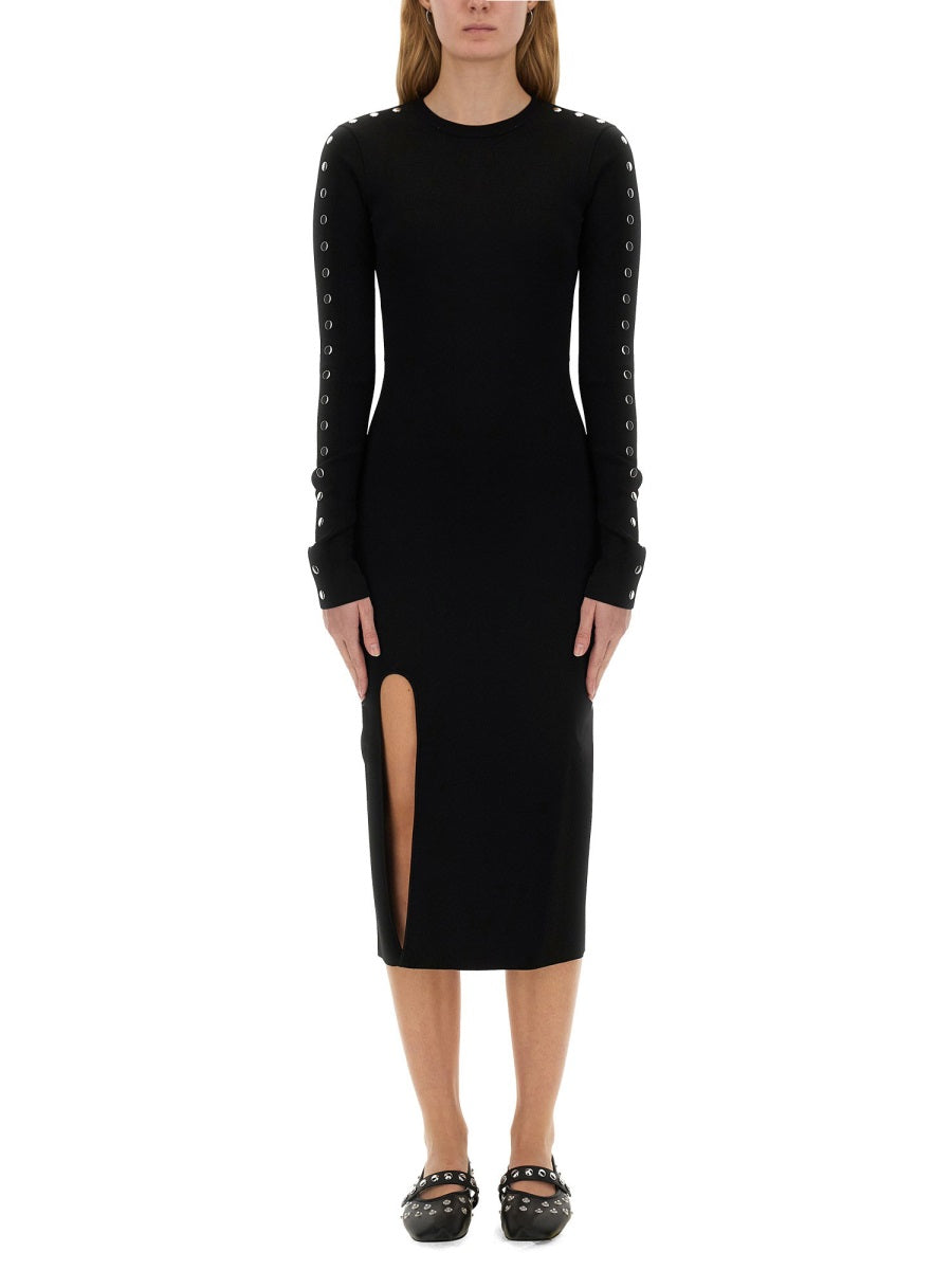 STELLA McCARTNEY Chic Midi Dress with Slit - Size S