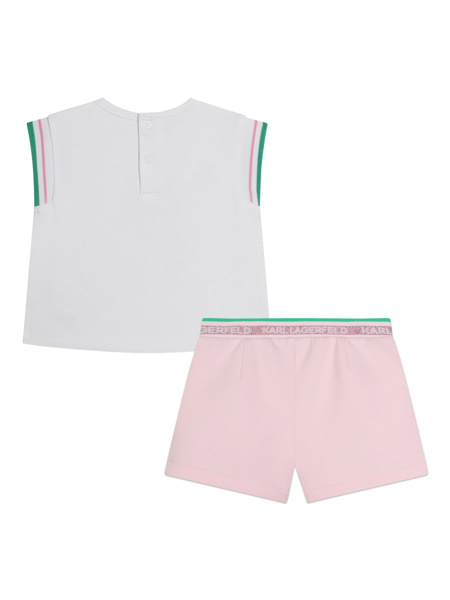 KARL LAGERFELD Boys' Mini Tee & Short Set for SS24