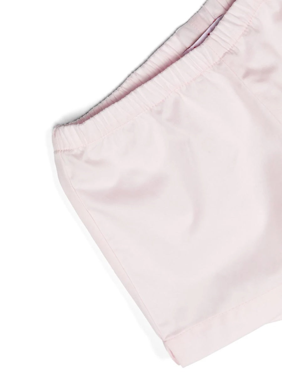 IL GUFO Mini Two-Piece Cotton Dill Suit for Babies