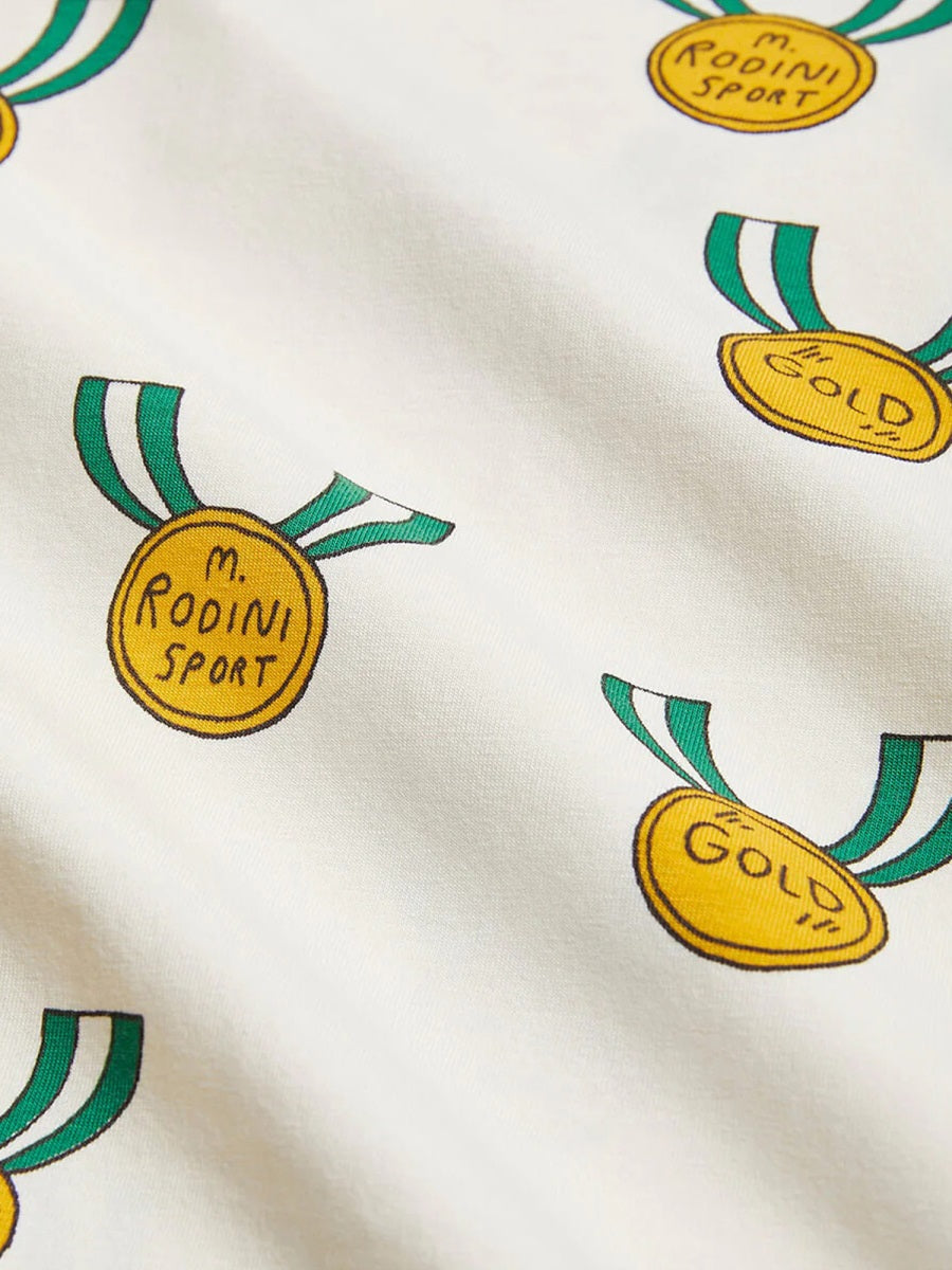 MINI RODINI Mini Medals All-Over Print Short Sleeve Tee - Chapter 1