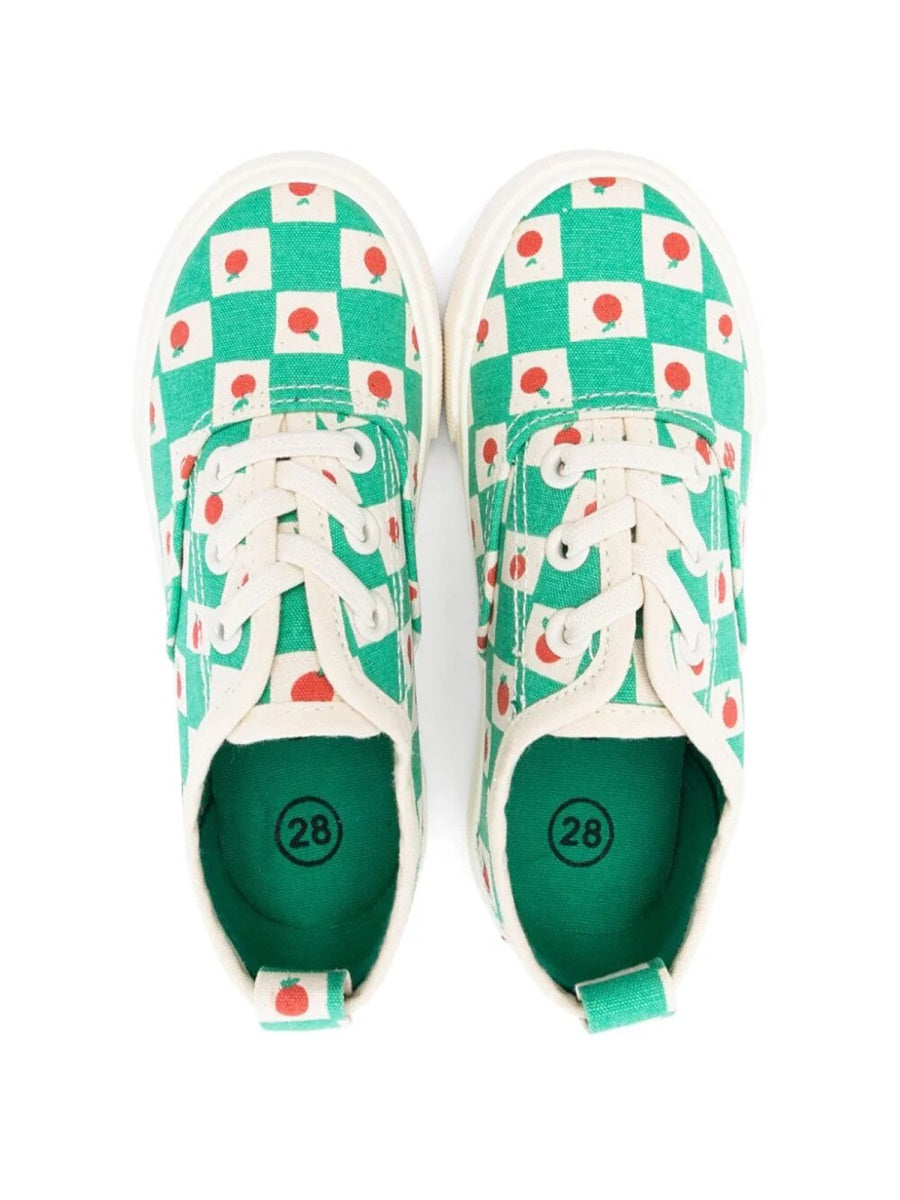 BOBO CHOSES Mini All-Over Tomato Lace Trainers