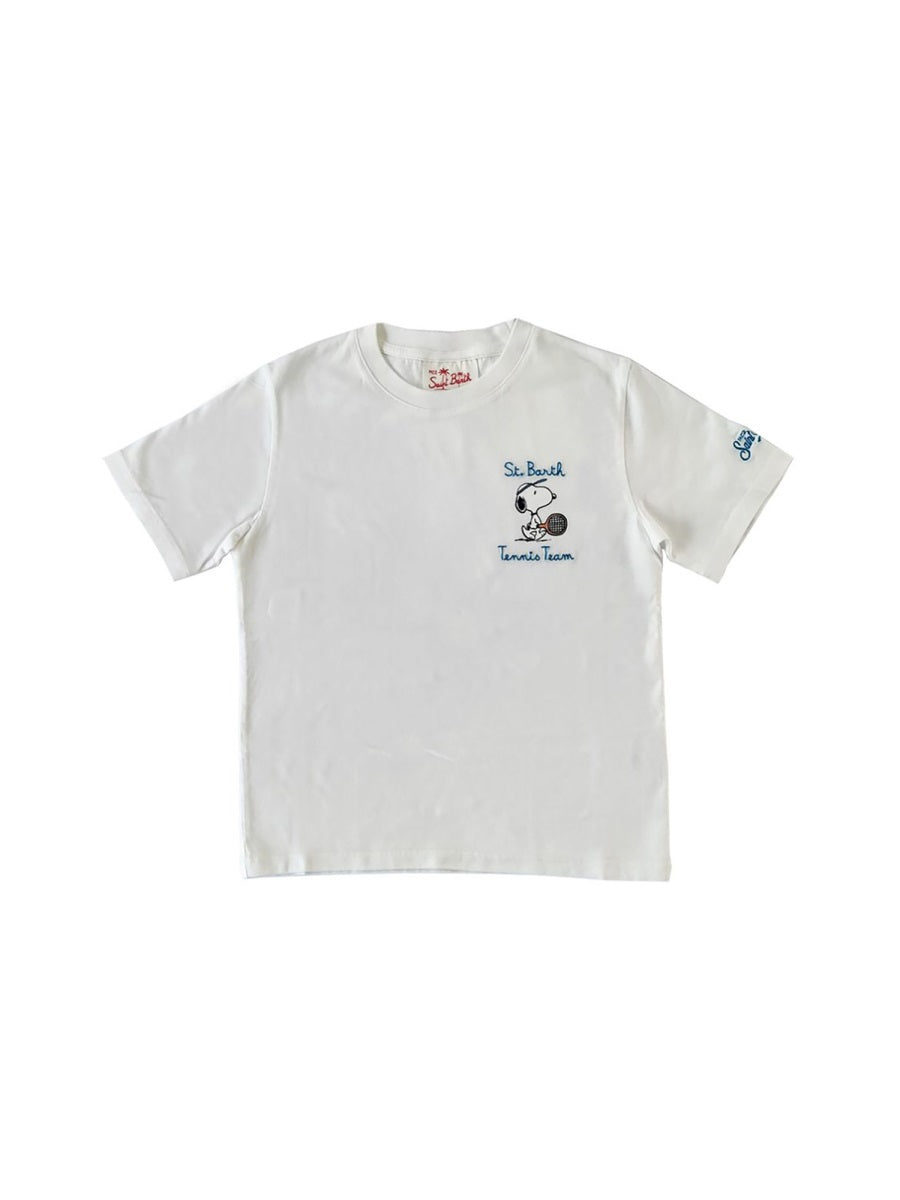MC2 SAINT BARTH Mini Snoopy Boat Adventure T-Shirt for Boys