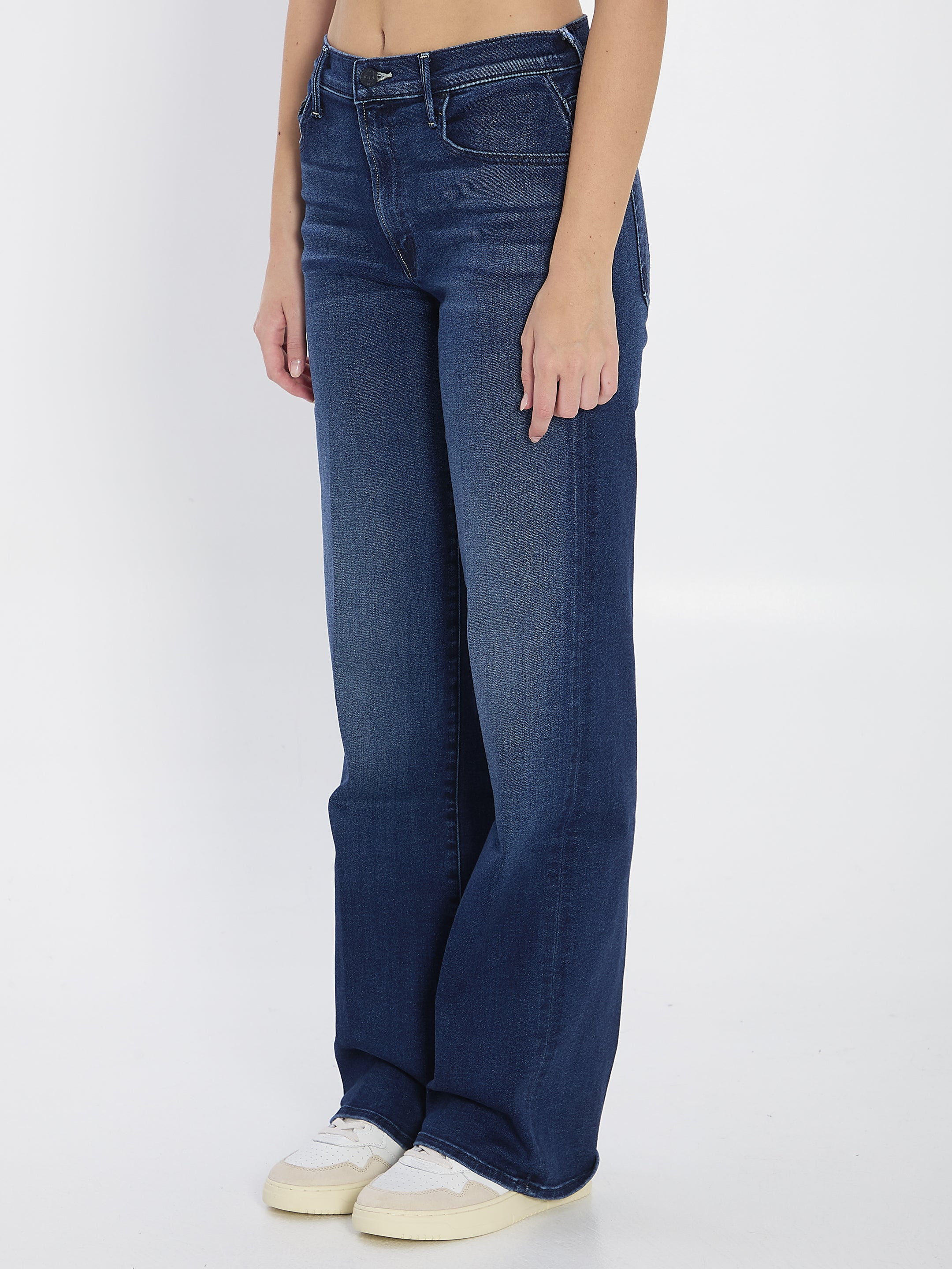 MOTHER Mid Rise Wide-Leg Denim Pants - Size 26 US
