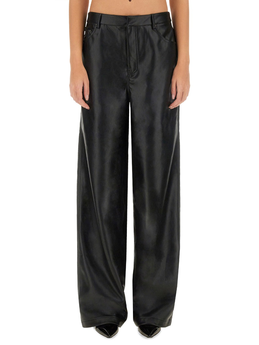 ROTATE BIRGER CHRISTENSEN Faux Leather Pants - Size 34