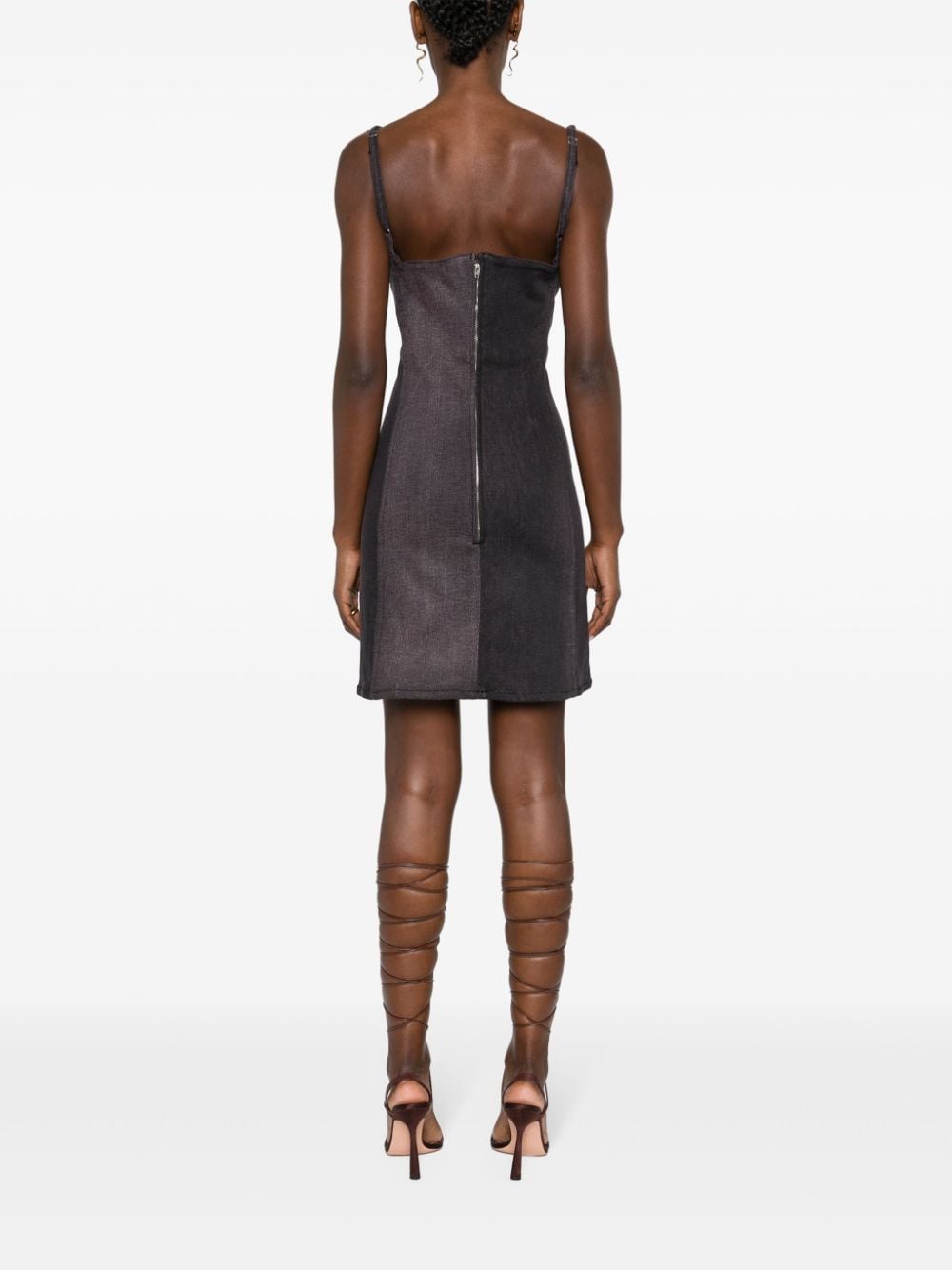 Y/PROJECT Oversized Sweetheart Neck Mini Dress
