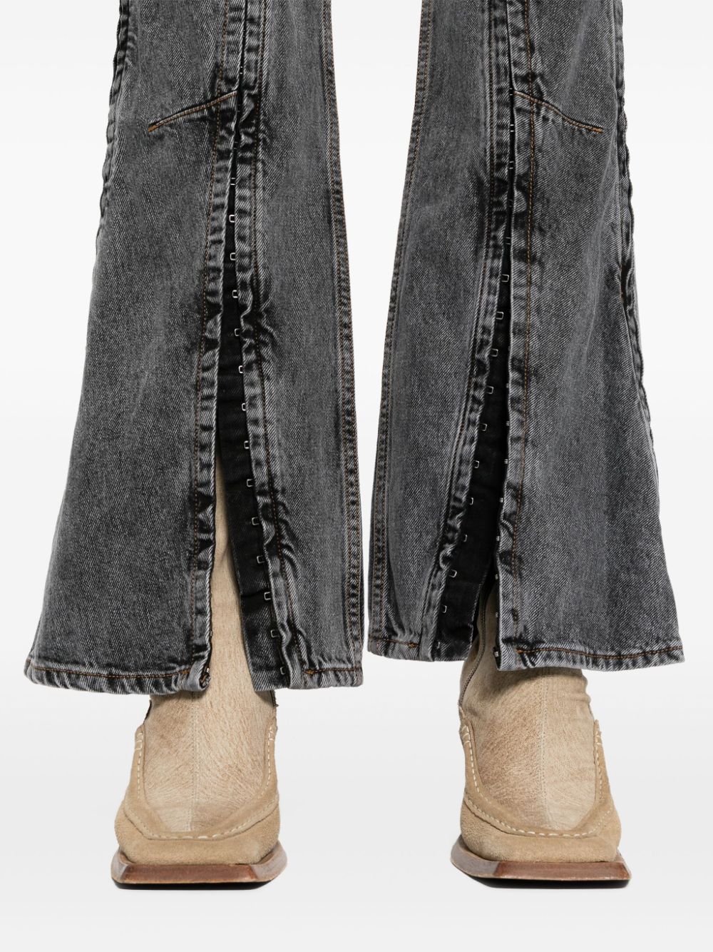Y/PROJECT Evergreen Hook and Eye Slim Denim Jeans - Women's