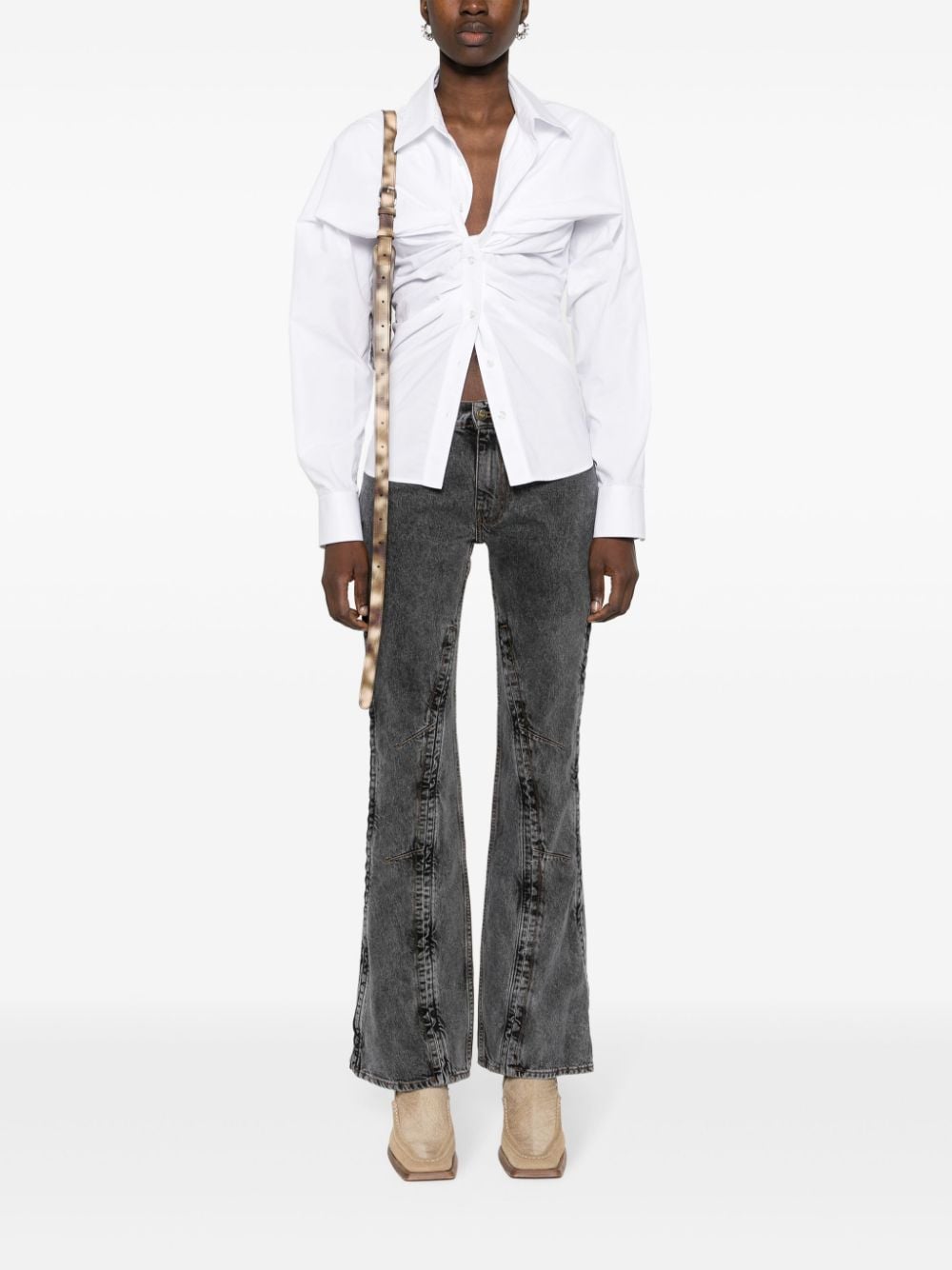 Y/PROJECT Evergreen Hook and Eye Slim Denim Jeans - Women's