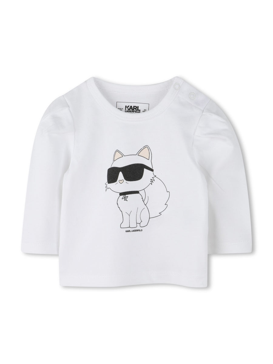 KARL LAGERFELD Complete Mini Tee Shirt & Fitted Leggings Set for Girls