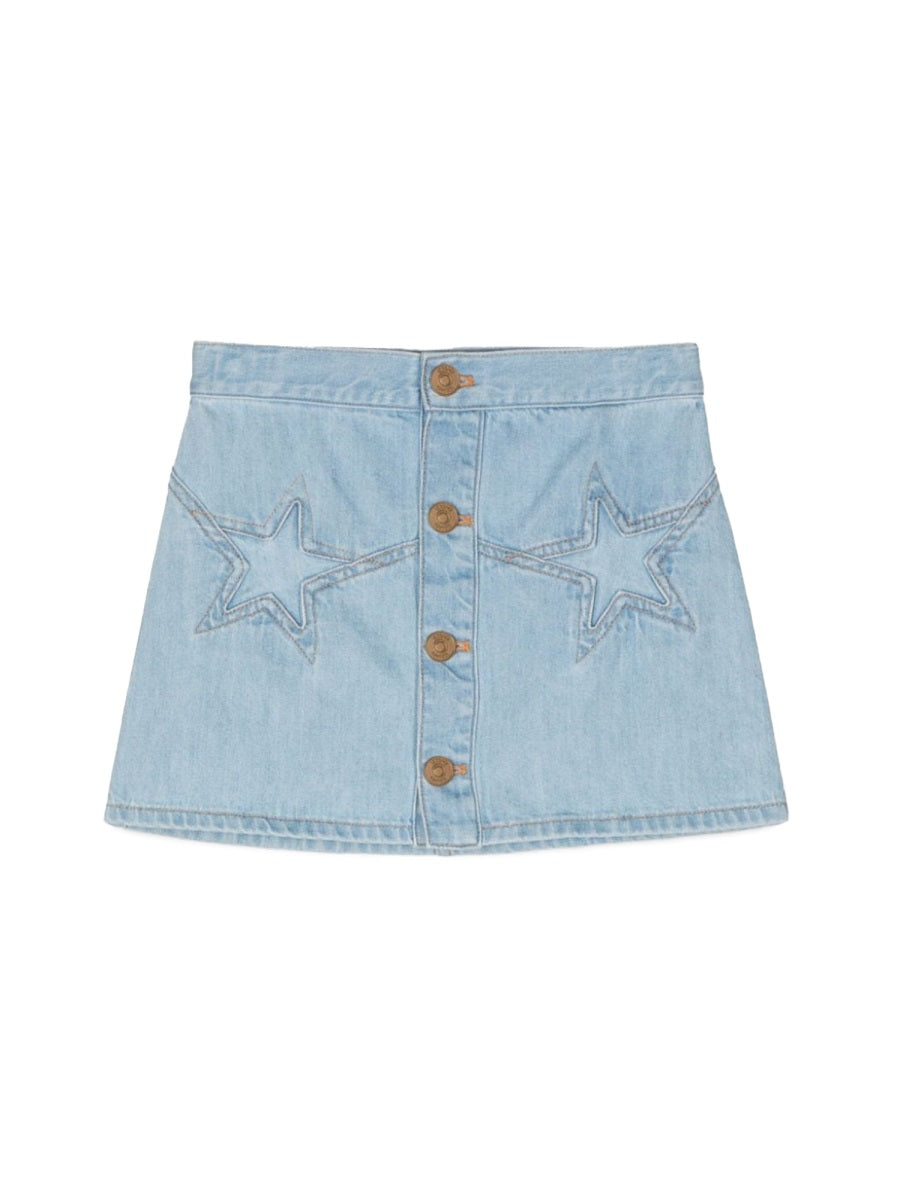 VERSACE Denim Mini Skirt for Girls